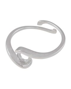 Sterlingsilber Ring Cabochon Fassung (4 mm) Silver (1 St&uuml;ck)