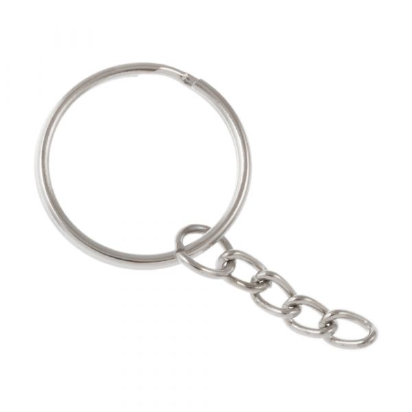 10pcs Schlüsselringe Schlüsselbandring O-Ring Schlüsselanhänger Silber 25mm 