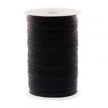 Wachsschnur Baumwolle (ca. 0.8 mm) Black (500 Meter)