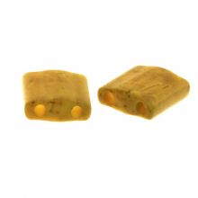 Miyuki Tila (5 x 5 mm) Matted Opaque Mustard (50 Stück)