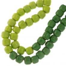 Glasperlen (10 x 9 mm) Mint Green (44 Stück)