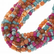 Perlenmischung - Rocailles (3 - 4 mm) Mix Color Indian Summer (1050 Stück)