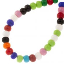 Perlenmischung - Glasperlen (8 x 6 mm) Colorful (29 Stück)