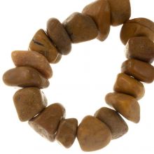 Perlenmischung - Naturstein Perlen (8 - 16 x 15 - 21 mm) Brown (17 Stück)