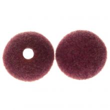 Fuzzy Acrylperlen (8 mm) Burgundy (10 Stück)