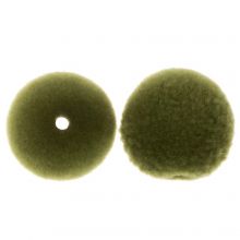 Fuzzy Acrylperlen (8 mm) Olive Green (10 Stück)
