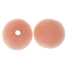 Fuzzy Acrylperlen (8 mm) Salmon Pink (10 Stück)