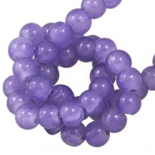 Crackle Glasperlen (4 mm) Violet (220 Stück)