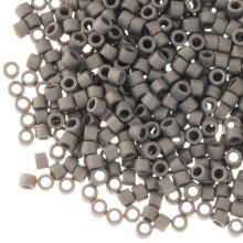 Miyuki Delica Perlen (11/0) Metallic Silver Matted (2.8  Gramm)