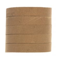 DQ Lederband Flach (10 x 2 mm) Natural Light Brown (1 Meter)