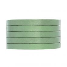 Lederband Breit (5 x 1.5 mm) Cool Green (1 Meter)