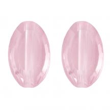 Glasperlen (10 x 6 x 3 mm) Pink (10 Stück)