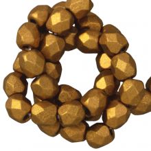 DQ Feuerpolierte Facettperlen (3 mm) Brass Gold (50 Stück)
