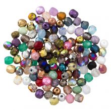 Perlenmischung - Glasperlen (4 mm) Mix Color (10 Gramm)