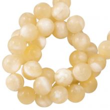 Honig Jade Perlen (6 mm) 60 Stück