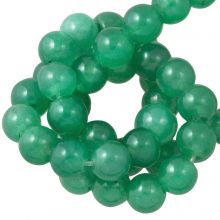 Grüne Jade Perlen (6 mm) 68 Stück