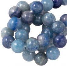 Blauer Aventurin Perlen (6 mm) 58 Stück