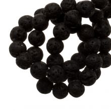 Lava Perlen (4 mm) Black (85 Stück)