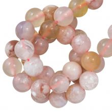 Kirschblüten Achat Perlen (8 mm) 45 Stück