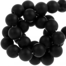 Black Stone Perlen Matt (10 mm) 39 Stück