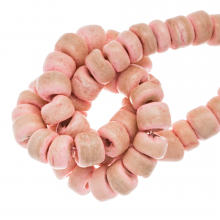Kokos Perlen (5 x 3 - 4 mm) Candy Pink (110 Stück)