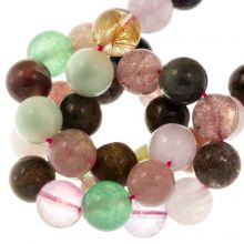 Perlenmischung - Naturstein Perlen (10 mm) 39 Stück