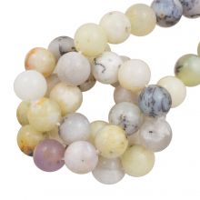 Weisse Afrikanische Opal Perlen (8 mm) 45 Stück