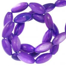 Muschelperlen (11 x 5 mm) Violet (40 Stück)