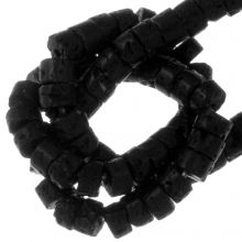 Lava Perlen (4 x 2 mm) Black (147 Stück)