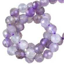 Amethyst Facettperlen (3 mm) 115 Stück