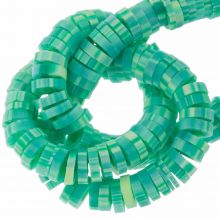 Polymer Perlen (4 x 1 mm) Biscay Green (300 Stück)