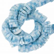 Polymer Perlen (4 x 1 mm) Corydalis Blue Mix (300 Stück)