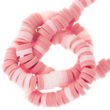 Polymer Perlen (4 x 1 mm) Mix Color Pink (300 Stück)