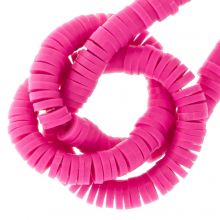 Polymer Perlen (4 x 1 mm) Hot Pink (350 Stück)