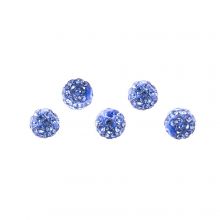 Shamballa Perlen (6 mm) Nabulas Blue (5 Stück)