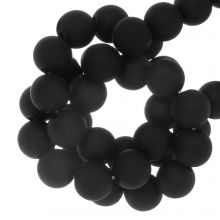 Acrylperlen Matt (6 mm) Black (100 Stück)