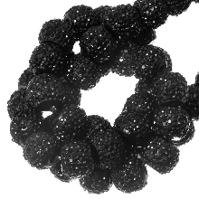 Acrylperlen Strass (4 mm) Black (45 Stück)
