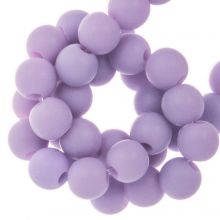 Acrylperlen Matt (6 mm) Pastel Purple (100 Stück)