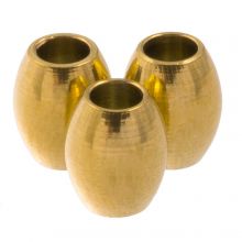 Edelstahl Perlen (5 x 4 mm) Gold (10 Stück)