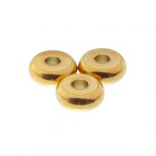 Edelstahl Spacer Perlen (4 x 2 mm) Gold (10 Stück)