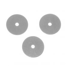 Edelstahl Spacer Perlen (8 x 0.3 mm) Altsilber (50 Stück)