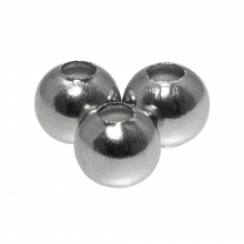 Edelstahl Perlen (5 x 4.5 mm) Altsilber (50 Stück)