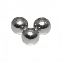 Edelstahl Perlen (4 x 3.5 mm) Altsilber (50 Stück)