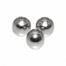 Edelstahl Perlen (3 mm) Altsilber (75 Stück)