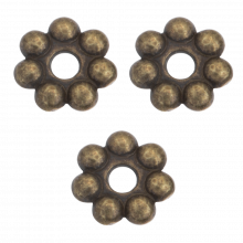Metallperlen (8 mm) Bronze (40 Stück)