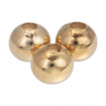 Metallperlen (6 mm) Gold (40 Stück)