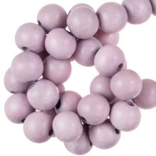 Holzperlen Vintage Look (8 mm) Lilac Snow (104 Stück)