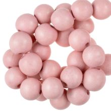 Holzperlen Vintage Look (8 mm) Rose Quartz (104 Stück)