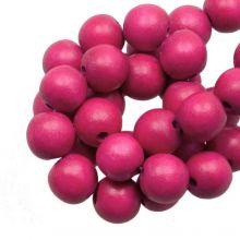 Houten kralen Fuchsia