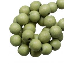 holzperlen runde form schone perlen pistachio vintage